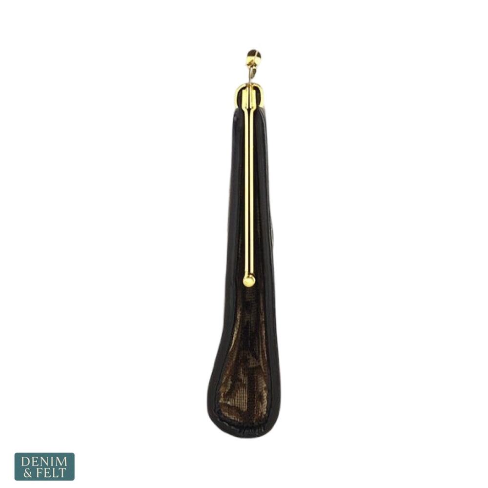 Christian Dior Trotter Jacquard Vintage Clutch Brown Monogram Frame Bag Rare - Picture 4 of 13